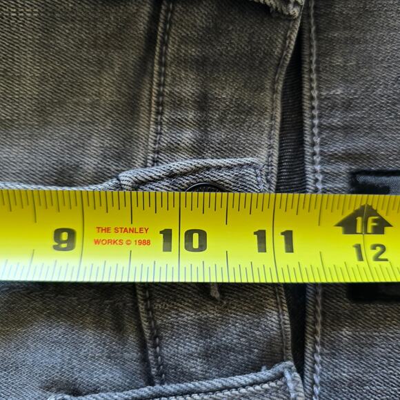 Mother The Hustler Ankle Jeans Gray Flare -26 in Supermoon Highrise Raw Hem - Picture 14 of 15